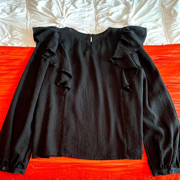 Madewell Ruffle-Front Top - Picture 3 of 8